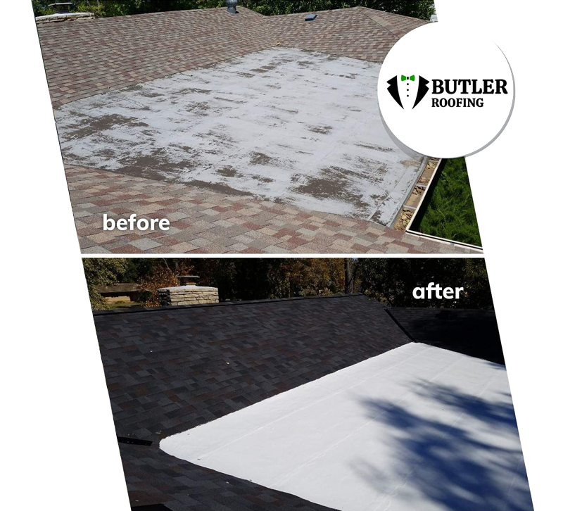 roofing before and after